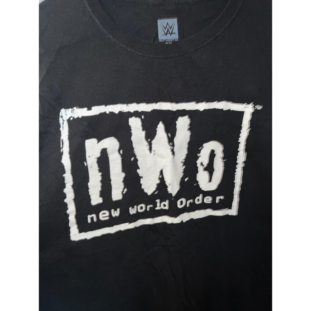 WWE Authentic nWo New World Order Graphic Tee Black Mens 2X WCW Wrestling Shirt - Picture 2 of 4